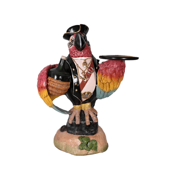 Pirate Parrot Butler Statue