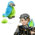 thumbnail image 1 of Pirate Parrot Plush Shoulder Stuffed Pirate Party Costume Accessories Animal Toys Cute Plushies for Kids, 1 of 7