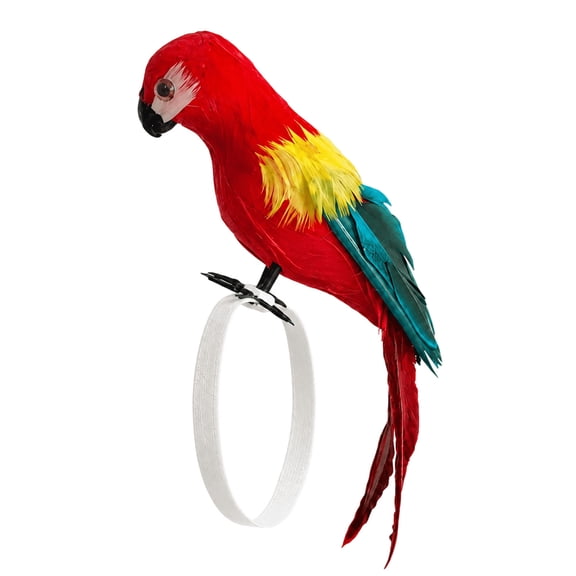 Pirate Parrot Shoulder Decoration, Feather Design Costume Prop for Party, Halloween, Cosplay, Garden and Home Decor