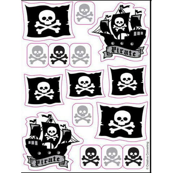 Pirate Party Sticker Party Favors
