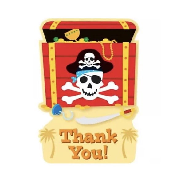 Pirate Party Thank You Notes