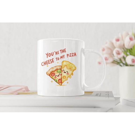 Pirate Pizza Mug, C1Artoon ice with Eyepatch, Mustache, Sword T1REASURE Map, Perfect Gift for Pizza Lovers, , Foodies, Humor Fans