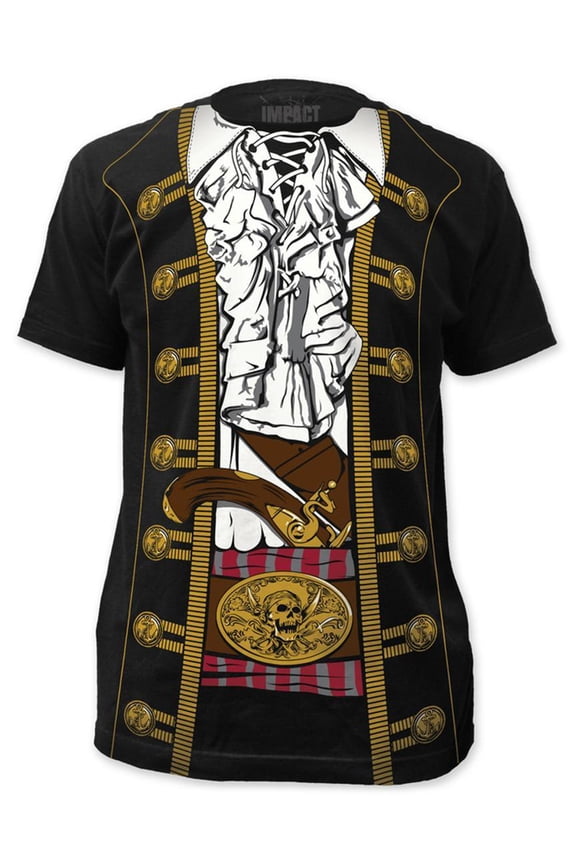Pirate Prince Costume Tee (slim fit) Apparel T-Shirt - Black