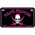 thumbnail image 1 of Pirate Princess Novelty Metal License Plate 7" x 4" Motorcycle, 1 of 1