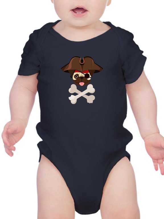 Pirate Pug Bodysuit Infant -Image by Shutterstock, 12 Months