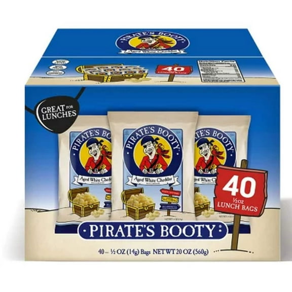 Pirate'S Booty Aged White Cheddar Puffs (0.5 Oz., 40 Pk.)
