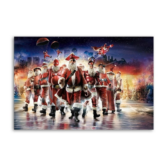 Pirate, Santa Clause Christmas Canvas Art Poster and Wall Art Picture Print Modern Family bedroom Decor Posters 12x18inch(30x45cm)