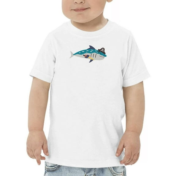 Pirate Shark Sailor Cute Art T-Shirt Toddler -Image by Shutterstock,  3 Toddler