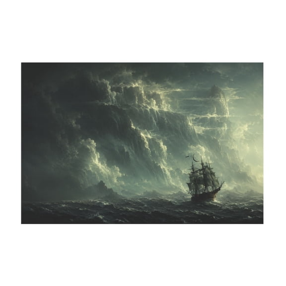 Pirate Ship Canvas Wall Art For Home Decor 12*18in