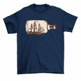 thumbnail image 1 of Pirate Ship Message In A Bottle Sailor Nautical T-Shirt Men Women, 1 of 2