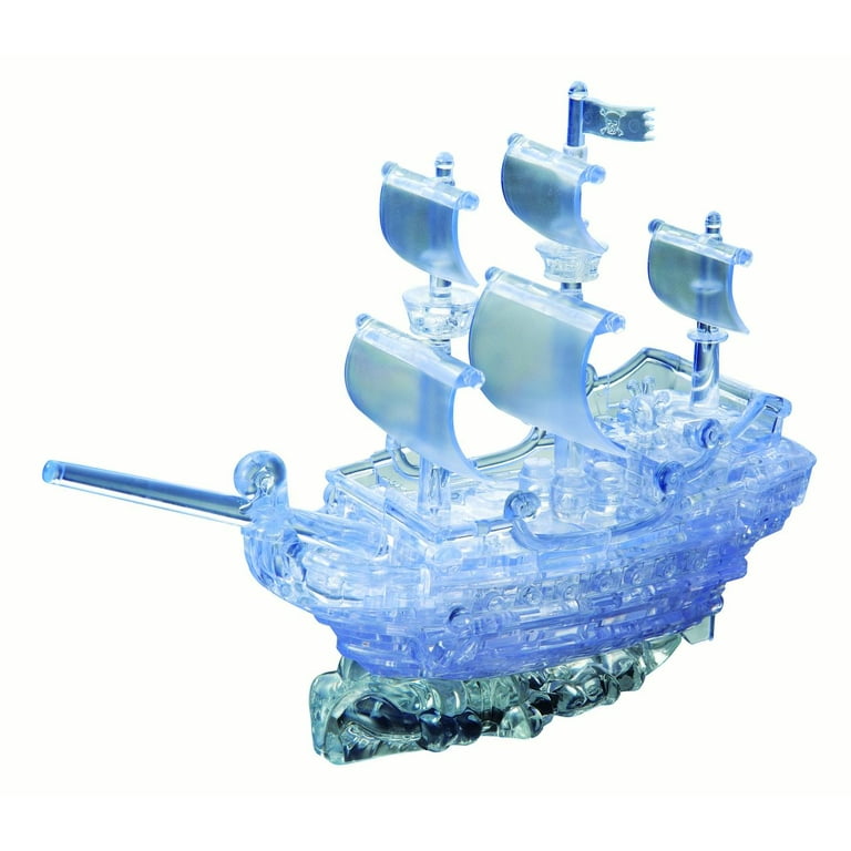 Pirate Ship Original 3D Crystal Puzzle from BePuzzled, Ages 12 and