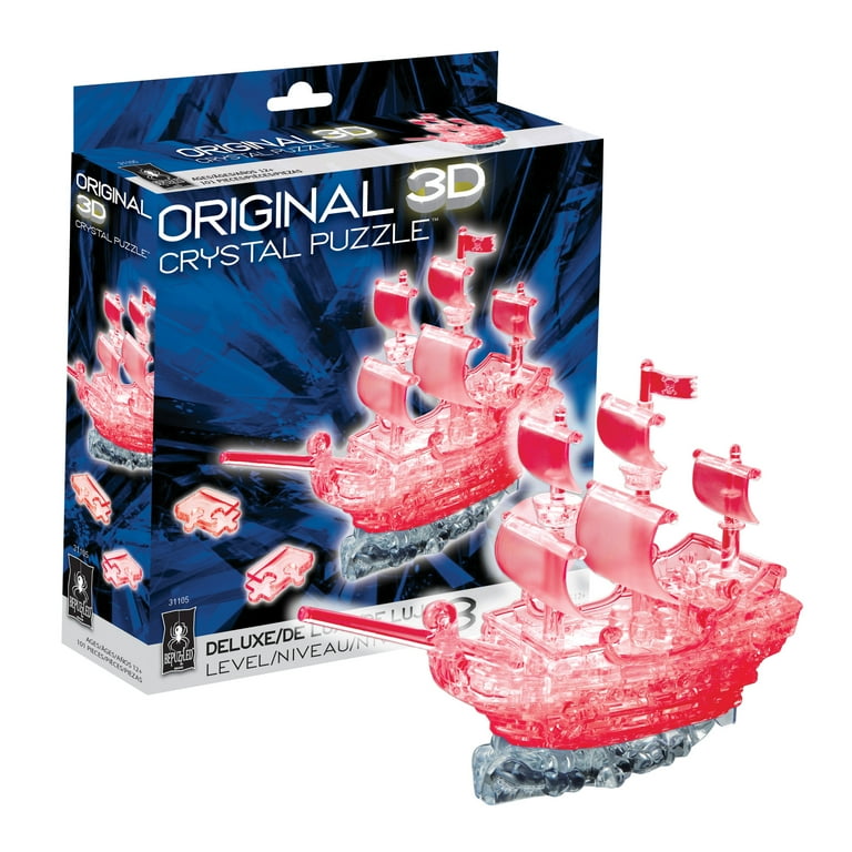 Pirate Ship Original 3D Crystal Puzzle from BePuzzled, Ages