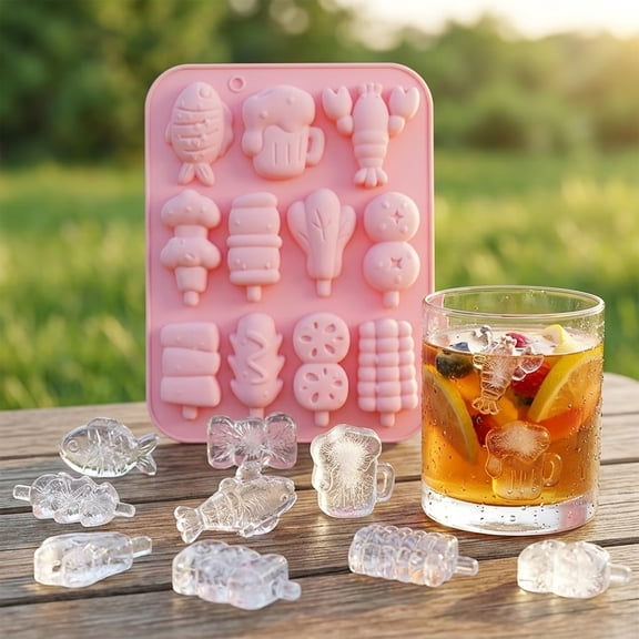 Pirate Ship Popsicle Mold Set - 4-Cavity DIY Ice Pop Maker for Kids' Summer Fun