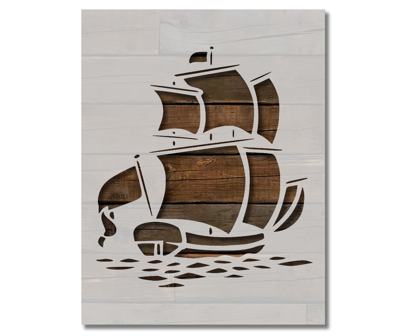 Pirate Ship Stencil Sailing Sail Boat Template Reusable 8.5 x 11 for Painting on Walls, Wood, Etc. By Stencilville - Walmart.com pirate-ship-stencil-sailing-sail-boat-template-reusable-8-5-x-11-for-painting-on-walls-wood-etc-by-stencilville-walmart-com