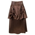 thumbnail image 1 of Pirate Skirt Women Halloween Costumes Adult Victorian Skirt High Waist Tiered Pleated Renaissance Skirt Gothic Steampunk Skirt Prom Party Goth Punk Medieval Clothes Vampire A-line Midi Skirt, 1 of 7