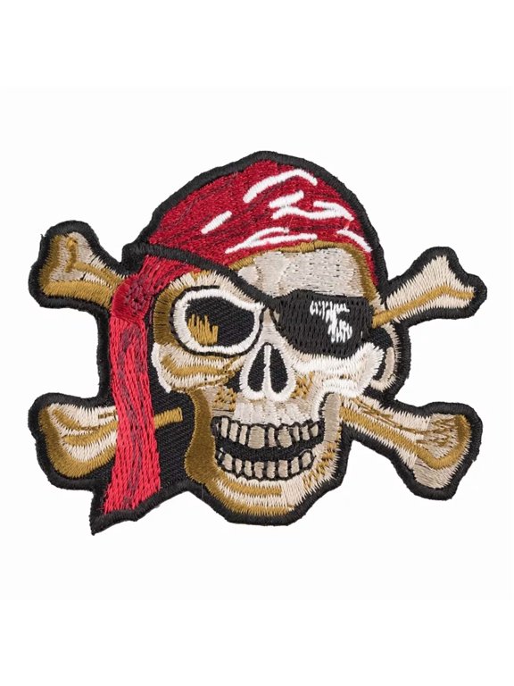 Pirate Skull & Crossbones Patch, Pirate Patches