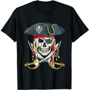 Pirate Skull Halloween Little Boys Girls Kids Teens T-Shirt