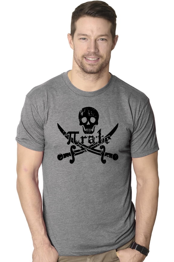 Pirate Skull and Crossbones Math Pi-Rate T-Shirt Funny Mathematical Shirt Graphic Tees