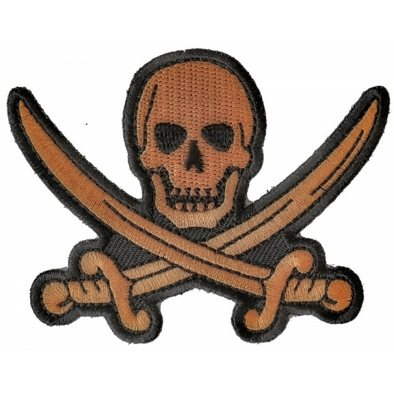 Pirate Sword Skull Patch