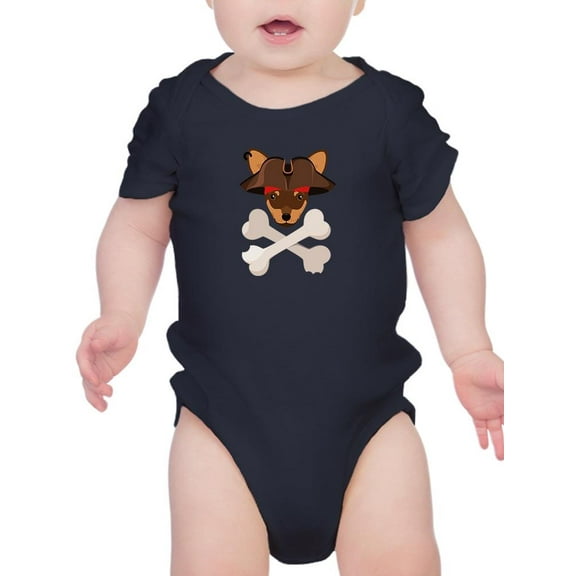 Pirate Terrier Bodysuit Infant -Image by Shutterstock,  Newborn
