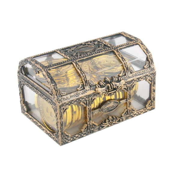 Pirate Transparent Treasure Box Pirate Scene Decoration Props Party Decorations