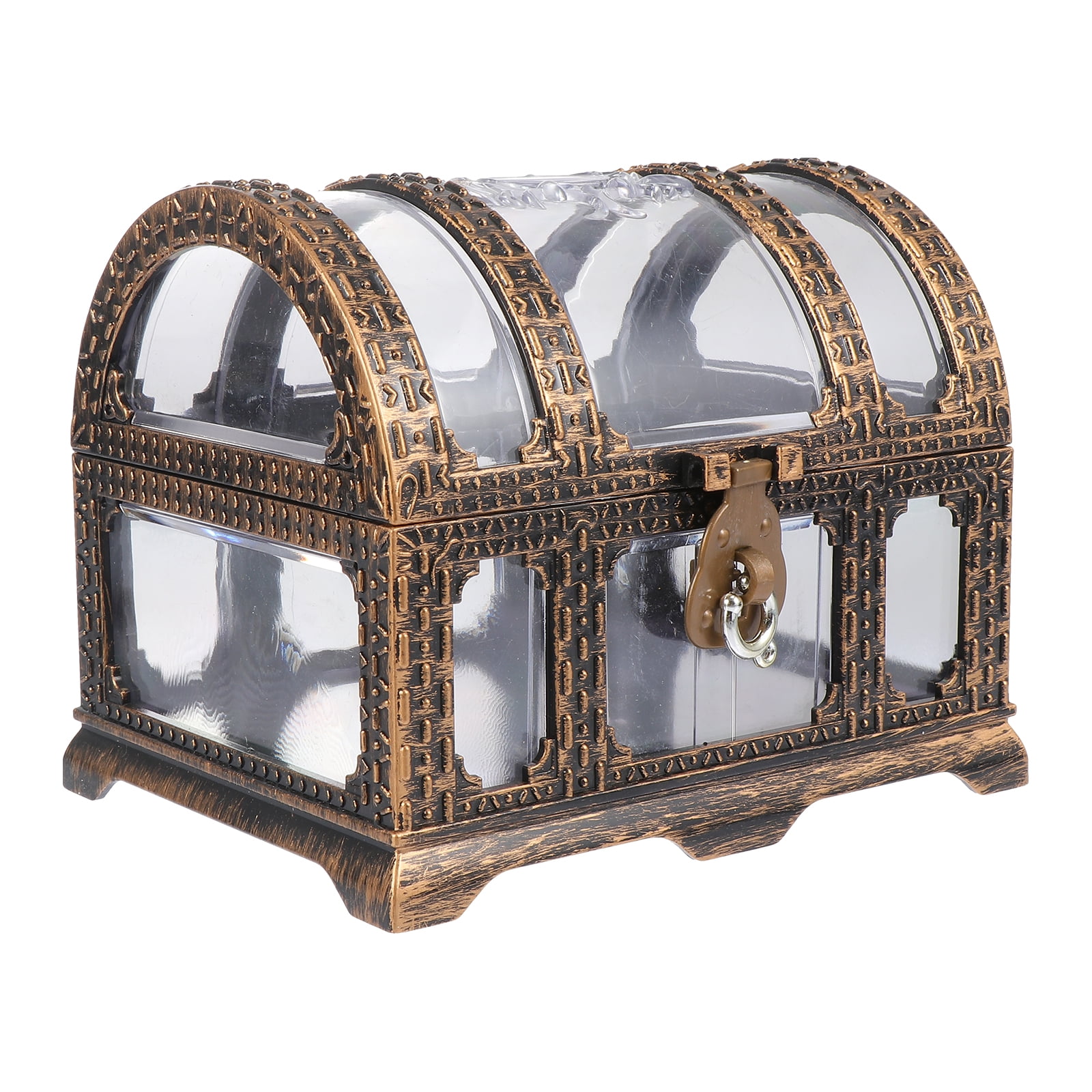 Onaparter Pirate Transparent Treasure Chest Photo Props Treasures