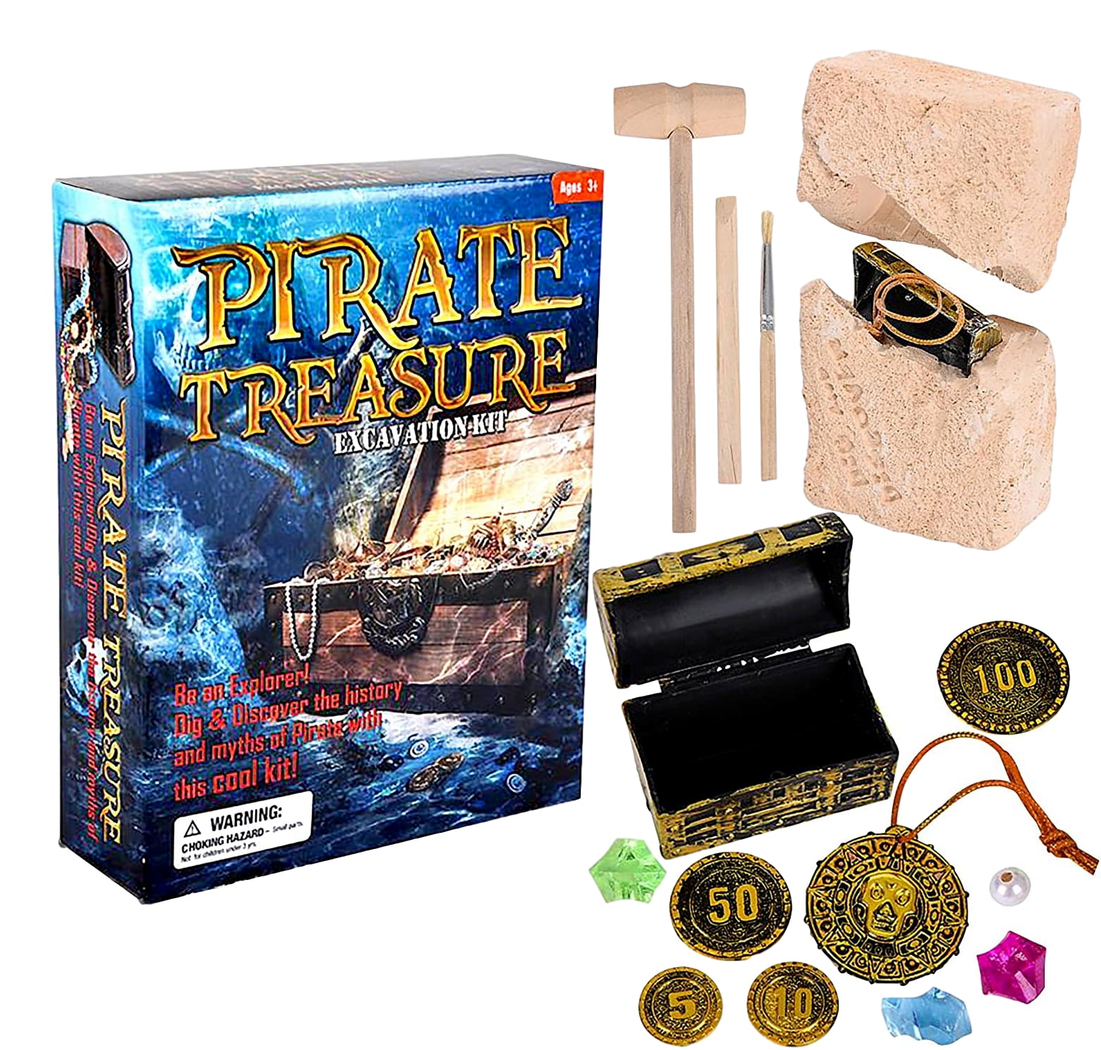 Pirate Treasure Chest Dig Excavation Kity