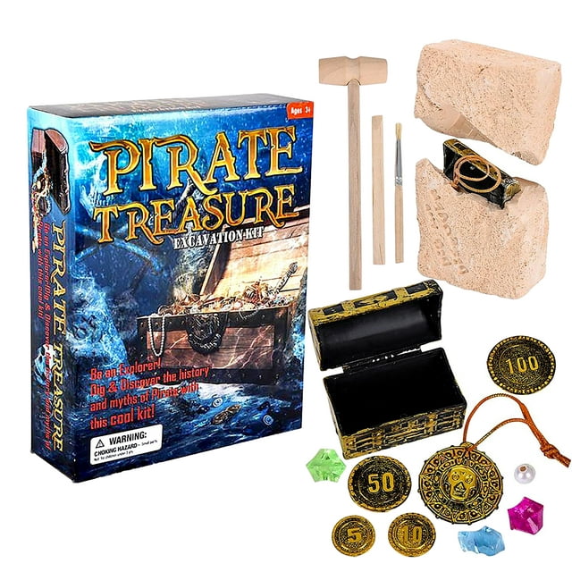 Pirate Treasure Chest Dig Excavation Kity