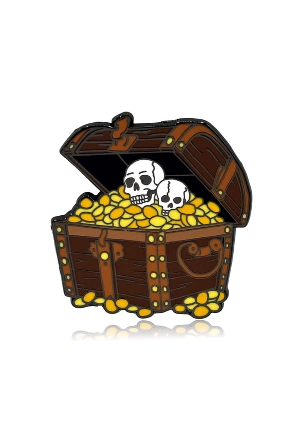 Pirate Treasure Chest Enamel Pin - Clayton Jewelry Labs