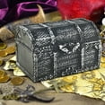 thumbnail image 1 of Pirate Treasure Chest - Kids Pirate Jewelry Box & Party Favors, Jewelry Decoration Accessories, Sand Toys, Birthday Gift, 1 of 5