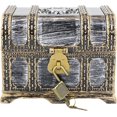 thumbnail image 1 of Yardly Pirate Treasure Chest, Jewelry Boxes, AcrylonitrileButadieneStyrene, 0.58 Lb, Gold, 1 Count, 1 of 10