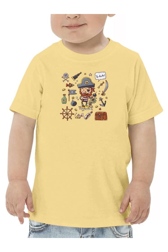 Pirate Treasures T-Shirt Toddler -Image by Shutterstock, 2 Toddler