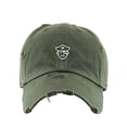thumbnail image 1 of Pirate Vintage Baseball Cap Embroidered Cotton Adjustable Distressed Dad Hat Olive, 1 of 1