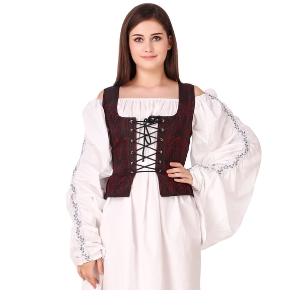 Pirate Wench Renaissance Medieval Costume Corset Bodice for Women