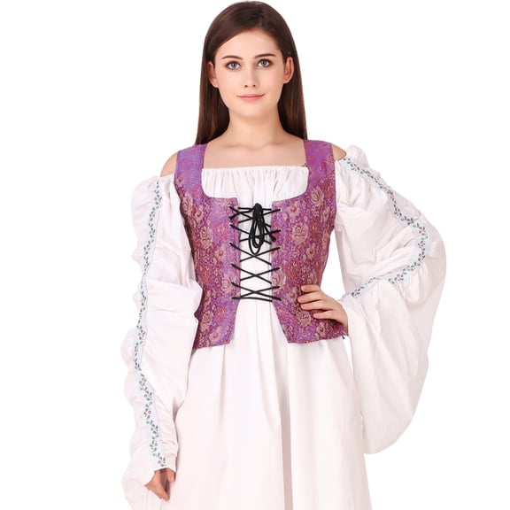 Pirate Wench Renaissance Medieval Costume Corset Bodice for Women