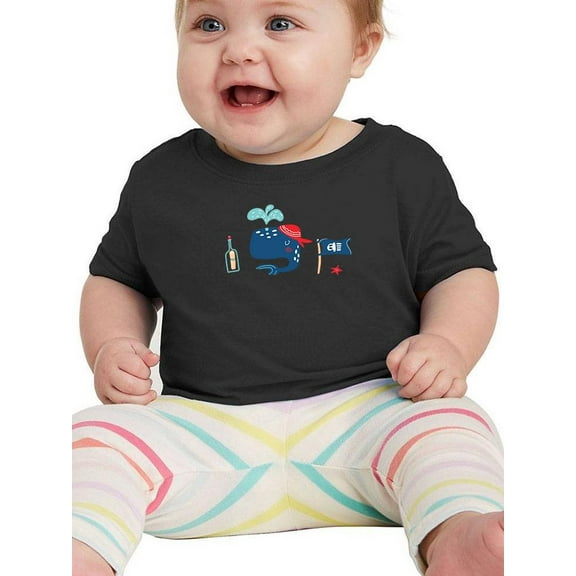Pirate Whale T-Shirt Infant -Image by Shutterstock,  12 Months