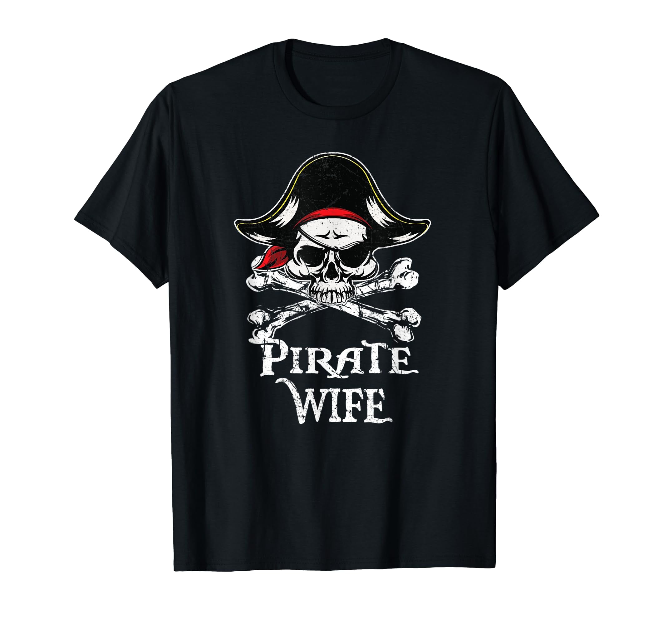 Pirate Wife Family Halloween Costume Black TShirt