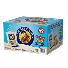 Pirate's Booty Aged White Cheddar Puffs, 0.5 oz., 40 count.pack of 2