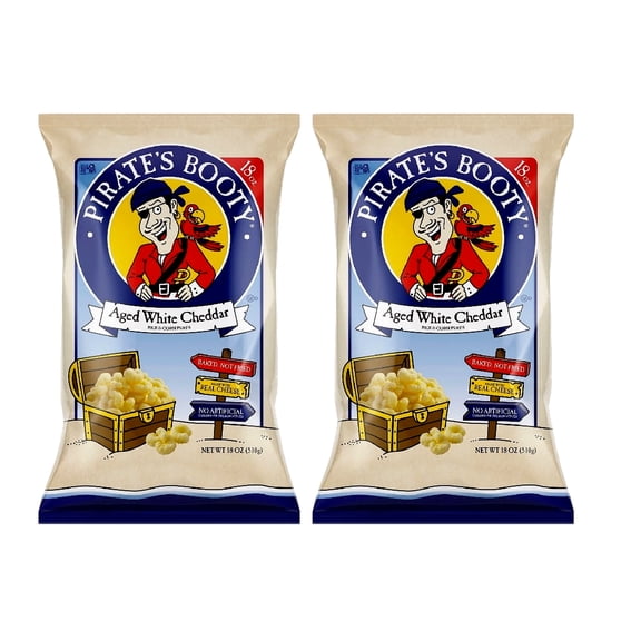 Pirate's Booty Aged White Cheddar Puffs 2PK (18 oz.)