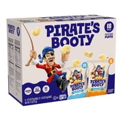 Pirate's Booty Gluten-Free Aged White Cheddar + Cheddar Blast Puffed Kid Snacks Variety Pack (18 count)