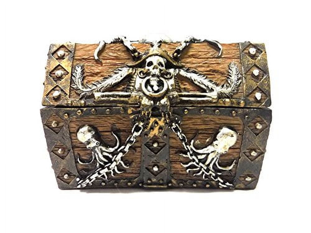 Pirate's Treasure Chest Small Jewelry Trinket Keepsake Box