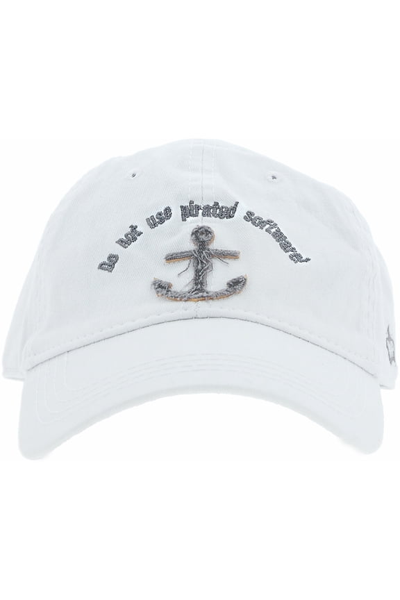 Pirated Software - White Adjustable Hat