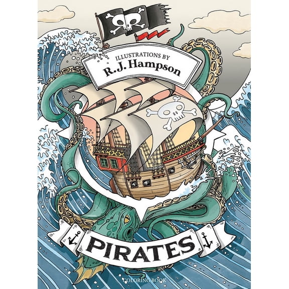Pirates Coloring Book, (Hardcover)