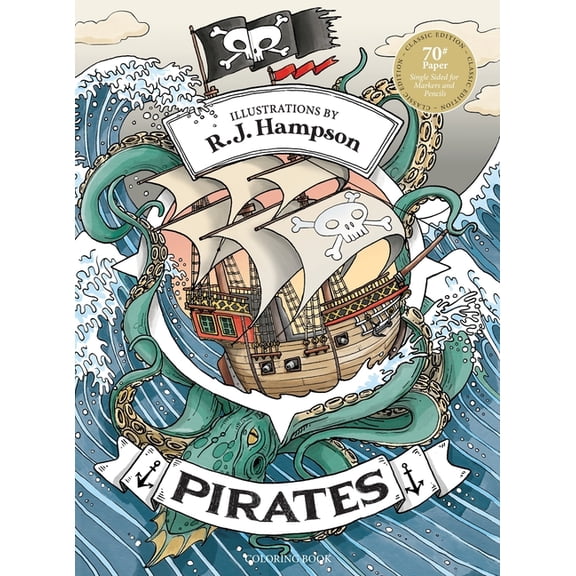 Pirates Coloring Book, (Hardcover)