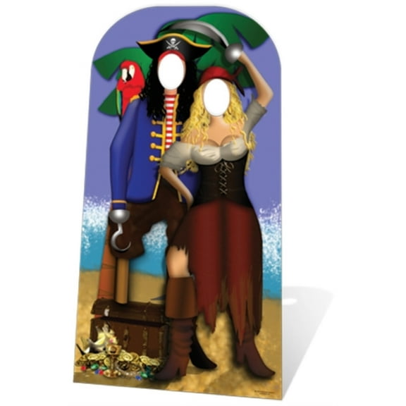 Pirates Couple Stand In Cardboard Cutout Cardboard Cutout