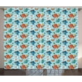thumbnail image 1 of Ambesonne Pirates Curtains 2 Panel Set, Cartoon Piracy Elements, 108" x 63", Multicolor, 1 of 3