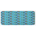 thumbnail image 1 of Pirates Kitchen Mat, Friendly and Funny Cartoon Animals Floating on Blue Sea Tropical Island Treasure, Plush Decorative Kitchen Mat with Non Slip Backing, 47" X 19", Multicolor, by Ambesonne, 1 of 1