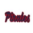 thumbnail image 1 of Pirates - Navy Blue/Red - Team Mascot - Words/Names - Iron on Applique/Embroidered Patch, 1 of 2
