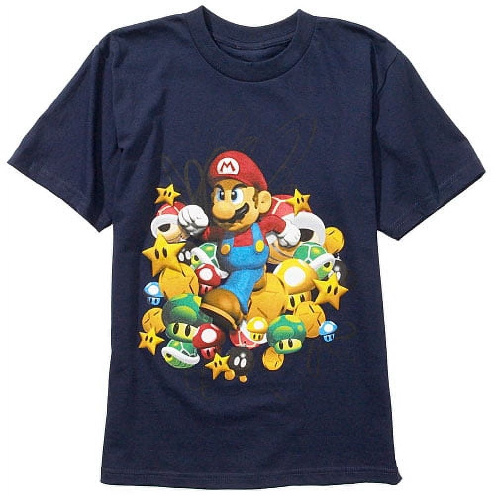 Pirates Of Cari-dis Big Marios House Boys Nintendo T Shirt - Walmart.com