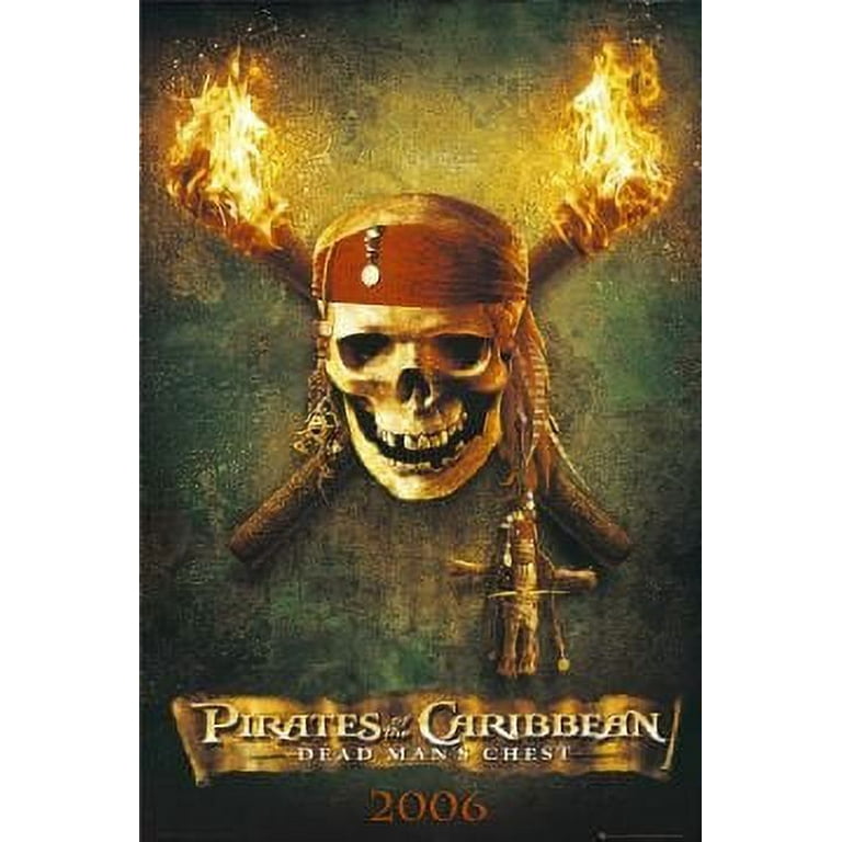 Pirates Of The Caribbean Poster -Dead Man's Chest Skull New